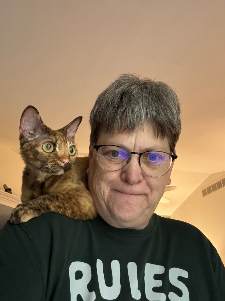 One of K.A.'s cats